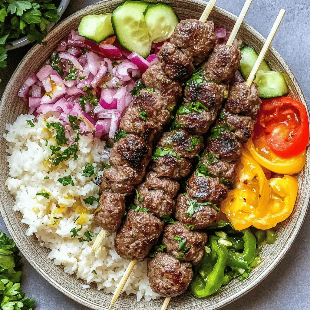 Juicy Beef Kafta Kebabs are not just a meal, but a celebration of bold flavors! Made with aromatic spices and fresh herbs, these skewers are perfect for grilling at summer gatherings or a cozy dinner. Easy to prepare with delicious results, be sure to save this recipe for your next barbecue or family feast!