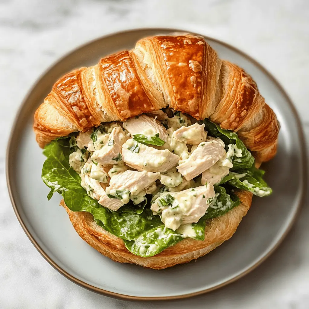 Looking for a lunch idea that’s fresh and satisfying? This Best Chicken Salad Croissant recipe is just for you! With tender chicken, crispy veggies, and creamy dressing all tucked into a flaky croissant, it's perfect for picnics or light dinners. Save this pin to whip up these delicious sandwiches for your next gathering or casual lunch at home!