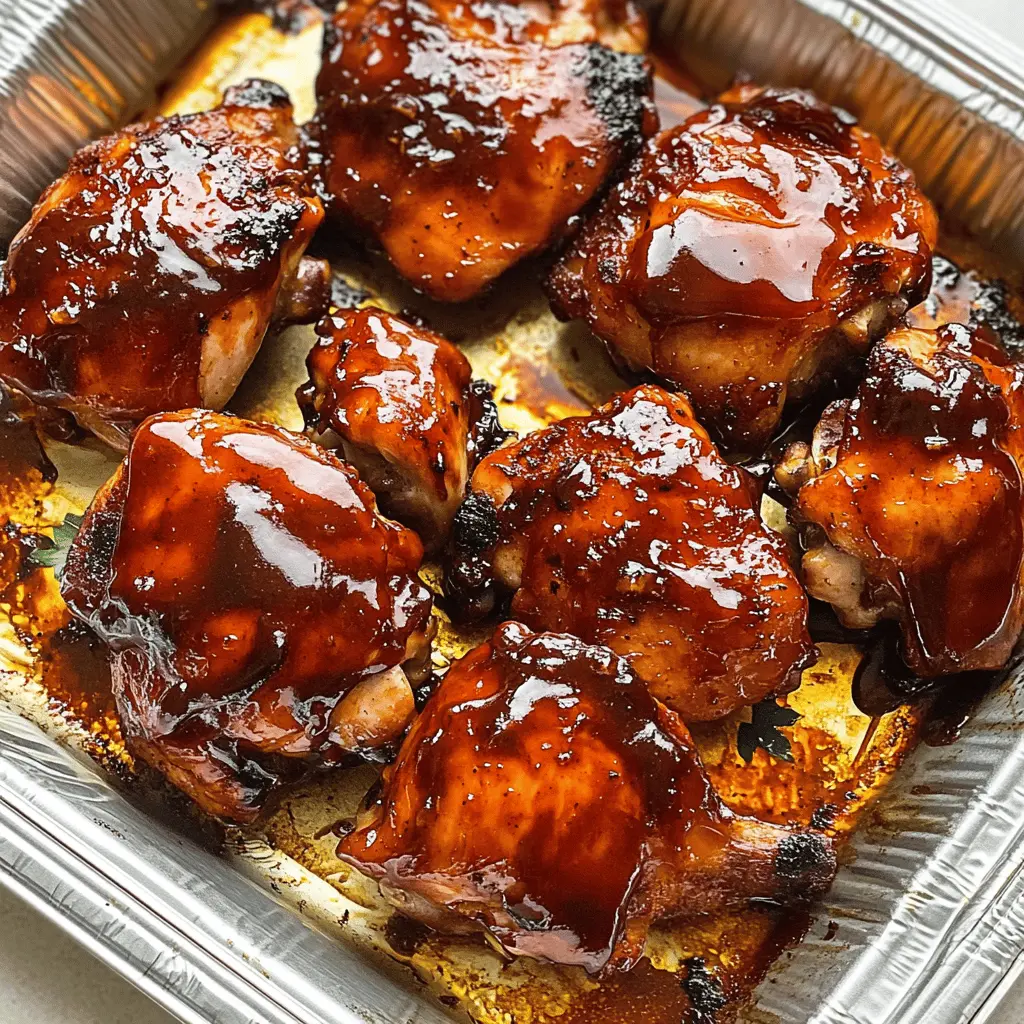 Transform your weeknight dinners with these Caramelized BBQ Chicken Thighs! Juicy, tender, and packed with flavor, they feature a delightful caramelization that takes classic BBQ to a new level. Perfect for family gatherings or a cozy night in, save this recipe now for an easy and delicious meal idea!