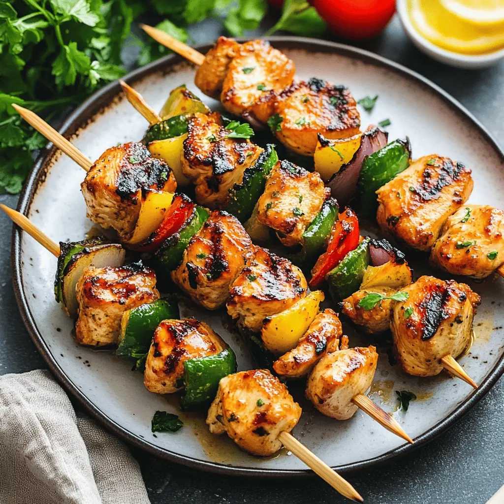 Fire up the grill for these tasty chicken skewers marinated in a flavorful chicken kabob blend! Perfectly tender and packed with spices, these skewers are a hit for summer barbecues or family dinners. Save this recipe for your next cookout and impress your guests with juicy, flavorful bites that are easy to make and irresistible!