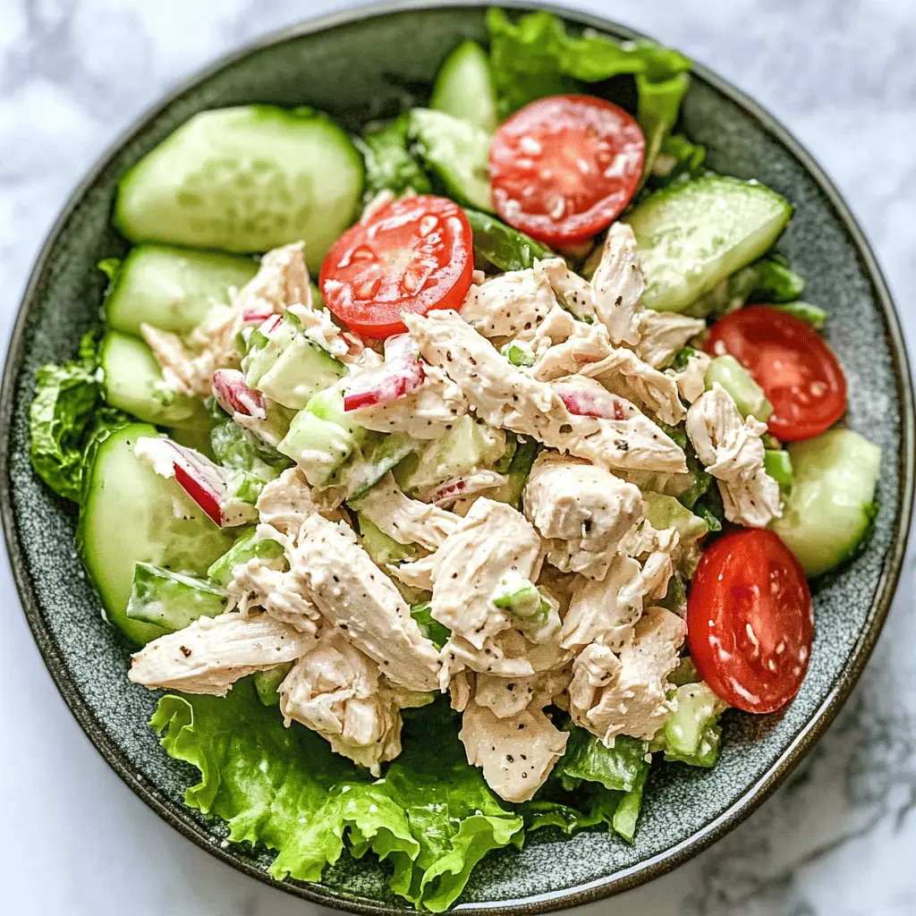 Transform your meal prep with this Classic Chicken Salad Recipe that's perfect for lunches or picnics! Made with tender chicken, crisp celery, and creamy mayo, it’s both delicious and refreshing. Enjoy the versatility of this dish: serve it on a bed of greens or as a filling in a sandwich. Save this recipe for your next gathering or busy weekday lunch!