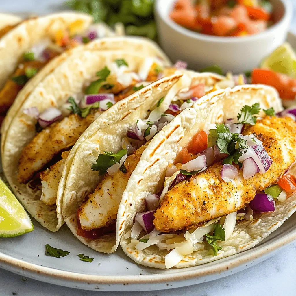 Get ready for a flavor-packed meal with these Easy Baja Fish Tacos! This recipe features crispy, seasoned fish nestled in warm tortillas, topped with crunchy slaw and zesty sauce. Perfect for a quick weeknight dinner or a fun weekend gathering. Save this pin for taco night inspiration!