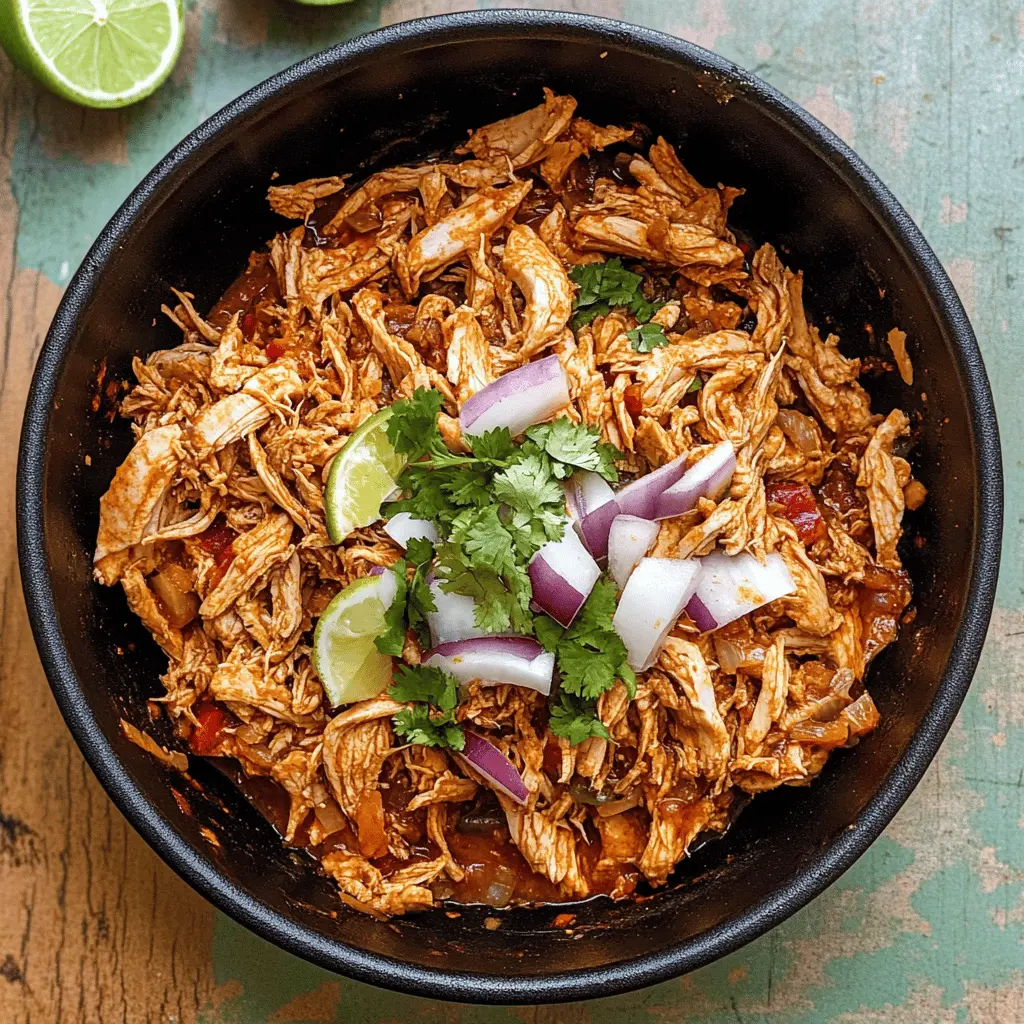 Get ready for a delicious and simple dish with this Easy Shredded Mexican Chicken recipe! Perfect for tacos, burritos, or salads, this flavorful chicken is made with tender ingredients and spices that pack a punch. Save this pin for your next meal planning or taco night—it’s a crowd-pleaser everyone will love!