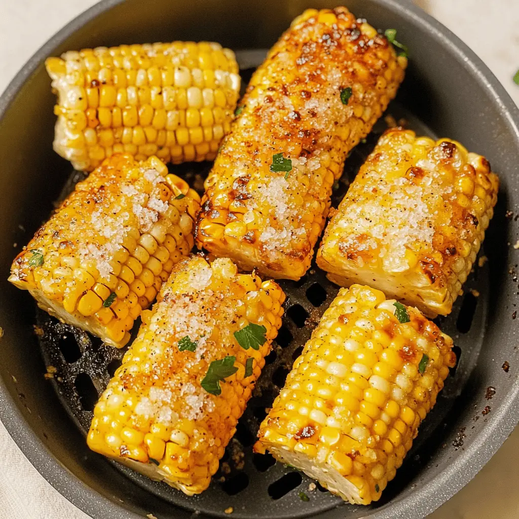 Enjoy sweet and tender frozen corn on the cob, perfectly cooked in your air fryer! This easy recipe lets you savor that summer flavor any time of the year. With just a few simple steps, you'll have juicy corn ready to pair with your favorite meal or serve as a tasty snack. Don't forget to save this pin for your next gathering or weeknight dinner!