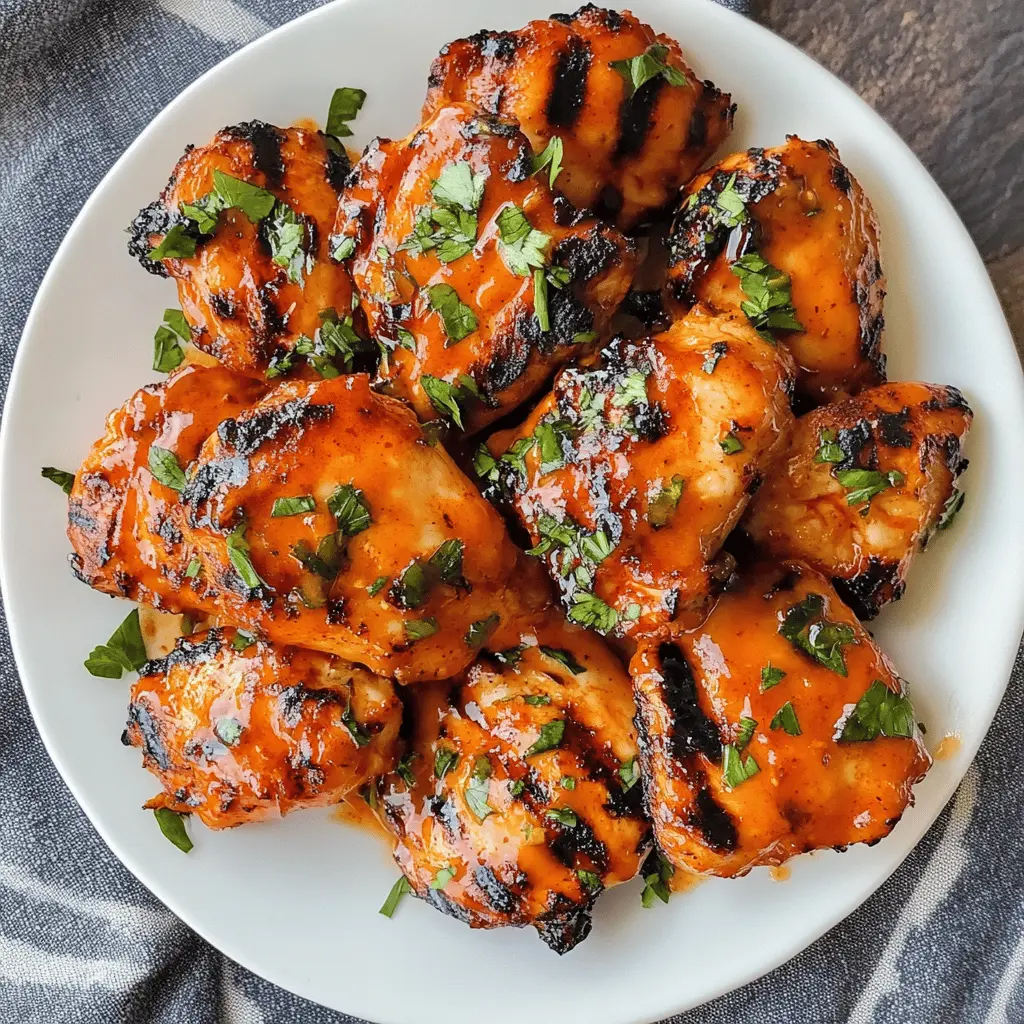 Looking for a flavorful meal? These Grilled Honey Buffalo Chicken Thighs are the perfect mix of sweet and spicy! Made with tender chicken thighs, honey, and a kick of buffalo sauce, this dish is sure to impress. Ideal for summer cookouts or cozy dinners, don't forget to save this recipe for your next grilling adventure!