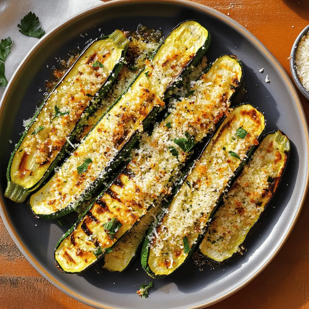 Get ready for a deliciously easy side dish with grilled zucchini topped with Parmesan! This recipe brings out natural sweetness with a sprinkle of cheese for extra flavor. Perfect for summer barbecues or weeknight dinners, you'll want to save this one for when you need a quick, healthy addition to your meal!
