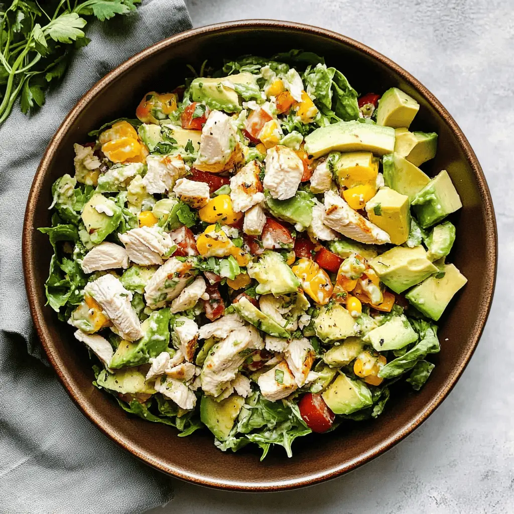 This Healthy Avocado Chicken Salad brings a fresh twist to your lunch! Packed with creamy avocado, tender chicken, and vibrant veggies, it’s nutritious and satisfying. Perfect for meal prep or a quick weeknight dinner. Save this recipe to enjoy a deliciously healthy dish any time you need a boost!