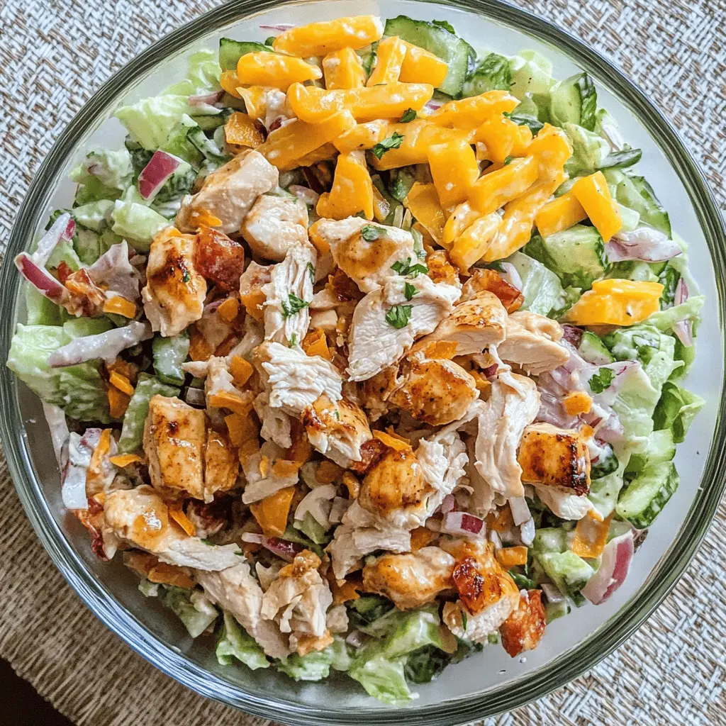 This Million Dollar Chicken Salad is packed with flavor and perfect for any occasion! Featuring tender chicken, crunchy veggies, and a creamy dressing, it's a crowd-pleaser everyone will love. Save this recipe to impress your friends at your next gathering or for a quick and easy lunch at home! Enjoy a blend of tastes that make every bite unforgettable.