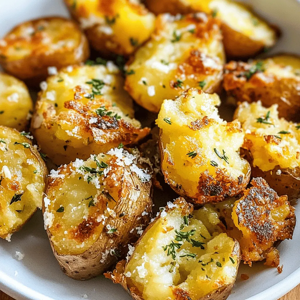 Crispy on the outside and fluffy on the inside, these smashed potatoes are a delightful side dish everyone will love! Made with simple ingredients like garlic and fresh herbs, they bring a burst of flavor to your table. Perfect for weeknight dinners or special gatherings, save this recipe to impress your family and friends!