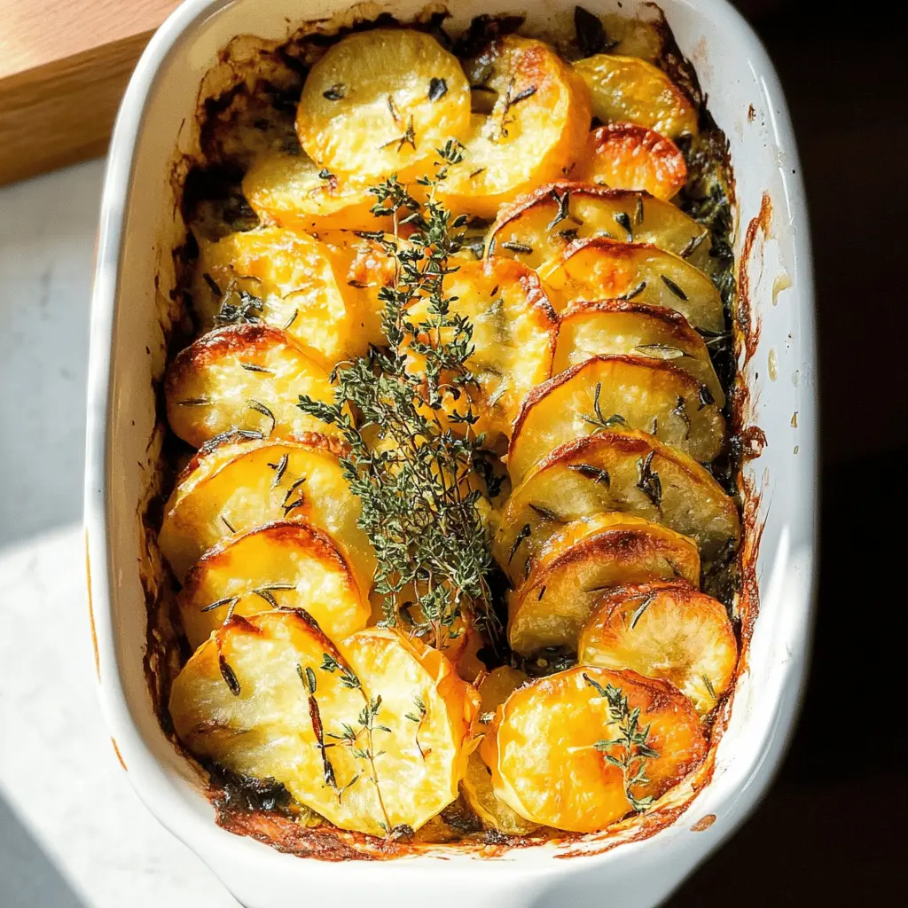 Brighten your table with this delightful Summer Gratin! Packed with fresh vegetables like zucchini, tomatoes, and bell peppers, this dish is perfect for warm days. The cheesy, golden topping adds a comforting touch to every bite. Save this recipe for your next family gathering or outdoor dinner party! It's a great way to enjoy the bounty of summer.