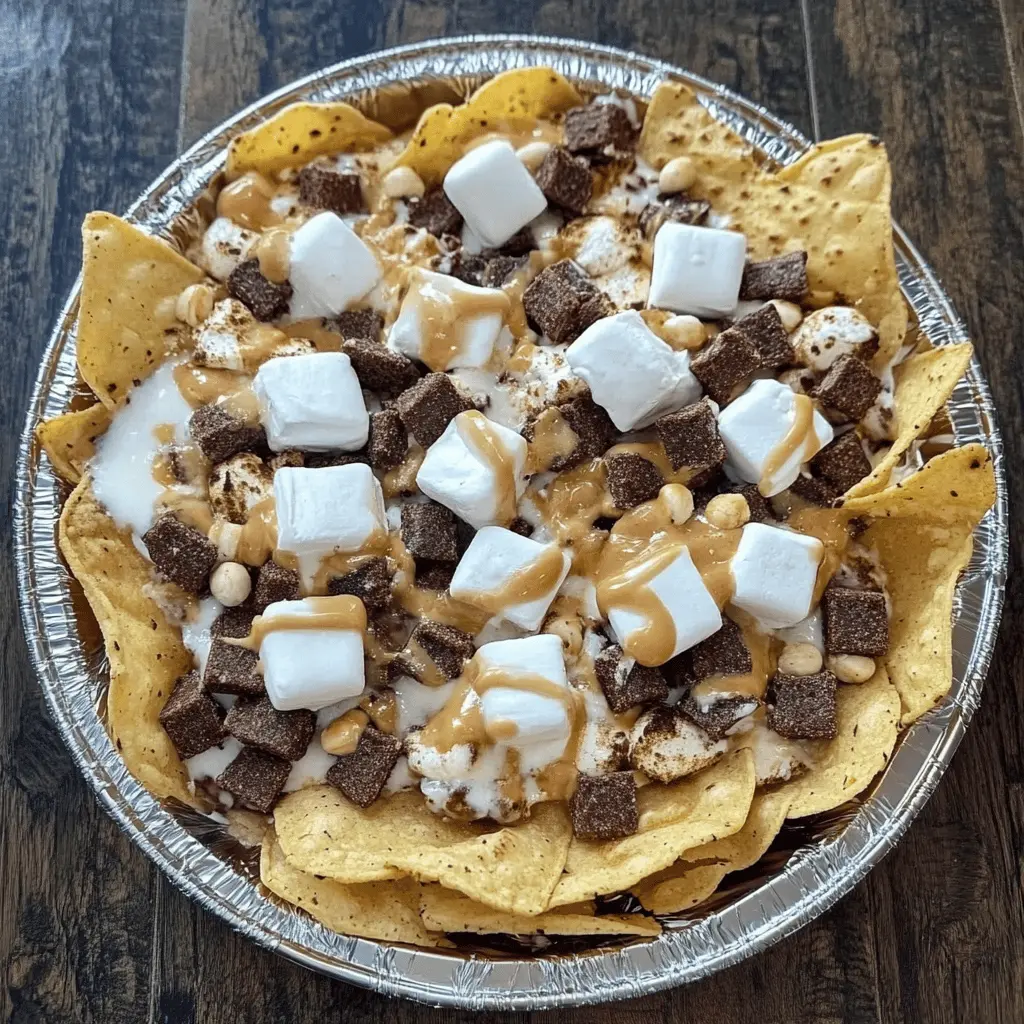 Looking for a fun twist on a classic treat? Try these Original S'mores Nachos! Loaded with crunchy graham crackers, melted chocolate, and gooey marshmallows, this dessert is perfect for sharing at gatherings or cozy movie nights. Save this pin to whip up a delightful and easy snack that's sure to please everyone!
