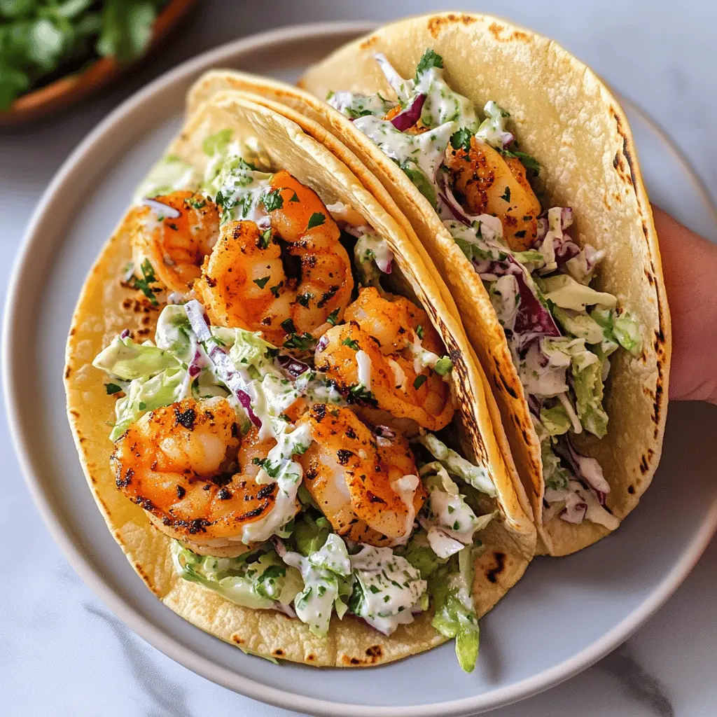 Brighten up your taco night with these Zesty Cilantro Lime Shrimp Tacos topped with a creamy slaw! The combination of fresh shrimp, zesty lime, and crunchy slaw creates a delicious explosion of flavors. Perfect for gatherings or a cozy weeknight dinner, these tacos are sure to impress. Save this recipe for your next taco night!