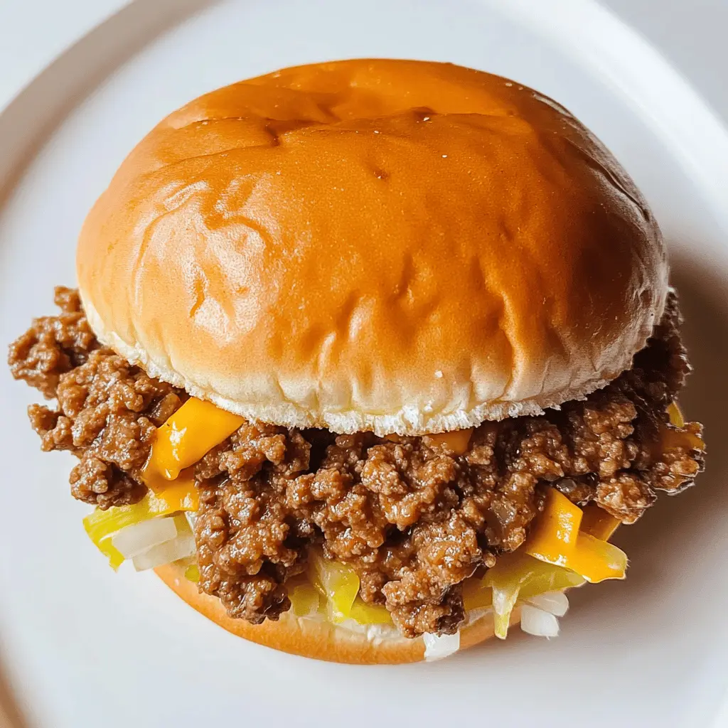 Transform your favorite burger into a fun and messy meal with these Big Mac Sloppy Joes! Packed with all the iconic flavors of a Big Mac, including juicy ground beef, tangy special sauce, and melty cheese, this recipe is sure to be a hit. Perfect for weeknight dinners or game day gatherings. Save this pin for a delicious twist on a classic!
