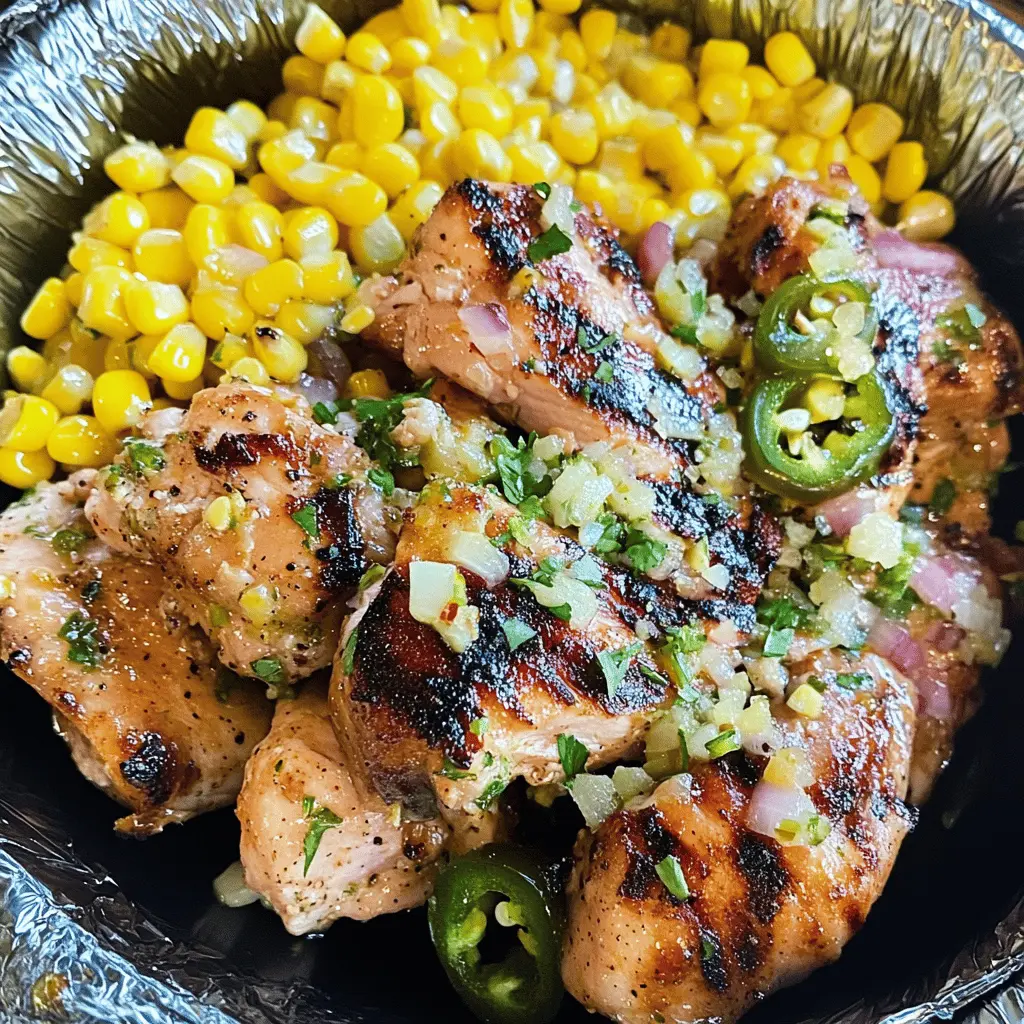 Spice up your dinner with this Blackstone Jalapeno Lime Chicken and Corn recipe! Juicy chicken is marinated in zesty lime and jalapeno, paired with sweet corn for a vibrant meal. Perfect for summer barbecues or a weeknight dinner. Save this recipe for a tasty twist that everyone will love!