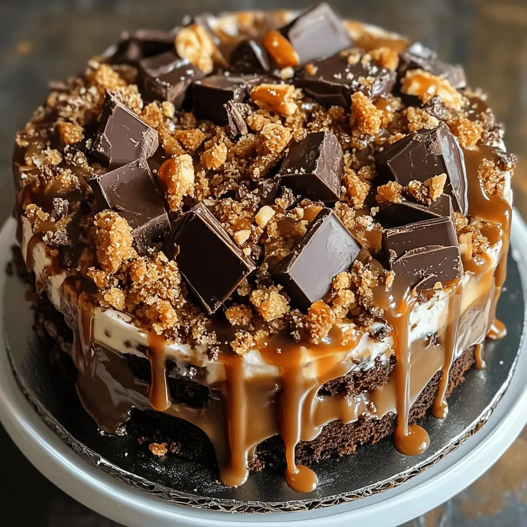 This Chocolate Caramel Toffee Crunch Cake is a decadent delight that brings together rich chocolate, gooey caramel, and crunchy toffee bits in every bite! Perfect for birthdays, celebrations, or a special treat any day, this cake will surely impress your family and friends. Save this recipe to make a showstopper dessert that everyone will love!