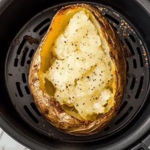 Crispy on the outside and fluffy on the inside, this Air Fryer Baked Potato is the perfect side dish or snack! With just a few simple ingredients, enjoy the delightful combination of texture and taste. Ideal for weeknight dinners or as a delicious accompaniment to your favorite meal. Save this recipe to bring a crispy twist to your potato nights!