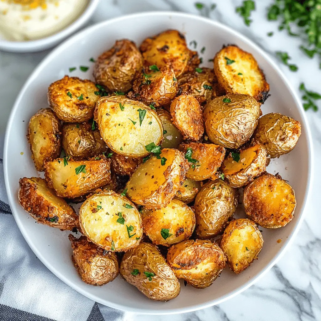 Crispy air fryer potatoes are the perfect side dish for any meal! Made with simple ingredients and a touch of seasoning, these golden bites are incredibly easy to prepare. Enjoy their crunchy exterior and fluffy inside, making them a hit at any gathering. Save this recipe for your next family dinner or game night to impress your guests!