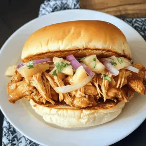Enjoy a taste of the tropics with these Crock Pot Hawaiian Chicken Sandwiches! This dish features tender, juicy chicken cooked in a savory blend of pineapple and teriyaki sauce. Perfect for busy weeknights or casual get-togethers, these sandwiches are sure to be a hit! Save this recipe for easy meal prep any time you want a delicious, stress-free dinner!