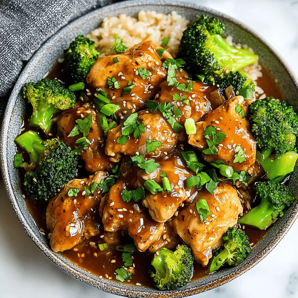 This Crock Pot Honey Garlic Chicken and Broccoli is a simple and delicious meal that the whole family will love! With tender chicken, fresh broccoli, and a sweet garlic sauce, it's perfect for busy weeknights. Just set it up in the slow cooker and let it do the work! Save this recipe for an easy dinner idea any time you need comfort in a bowl.