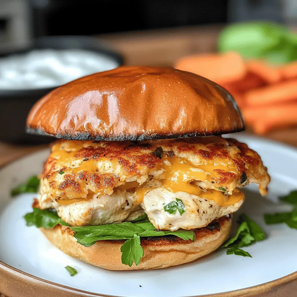 Get ready for a tasty twist on classic burgers! These Easy Cheddar Ranch Chicken Burgers are packed with flavor from creamy ranch dressing and melted cheddar cheese. Perfect for a quick weeknight dinner or weekend BBQ, they are sure to impress. Save this pin and bring a delicious smile to your dinner table!