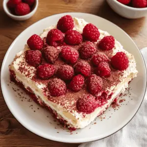 Treat yourself to a delightful twist on classic tiramisu with this fresh raspberry version! Layers of luscious mascarpone, tangy raspberries, and coffee-soaked ladyfingers come together in this irresistible dessert. Perfect for gatherings, celebrations, or a simple after-dinner treat. Save this recipe to impress your friends and family with a stunning and delicious dessert!