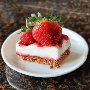 Treat yourself to a delightful slice of Fresh Strawberry Yum Yum! This simple dessert features layers of creamy goodness balanced with fresh, juicy strawberries. Perfect for warm days or special occasions, it's sure to impress your family and friends. Save this recipe for your next gathering or just when you need a sweet pick-me-up!