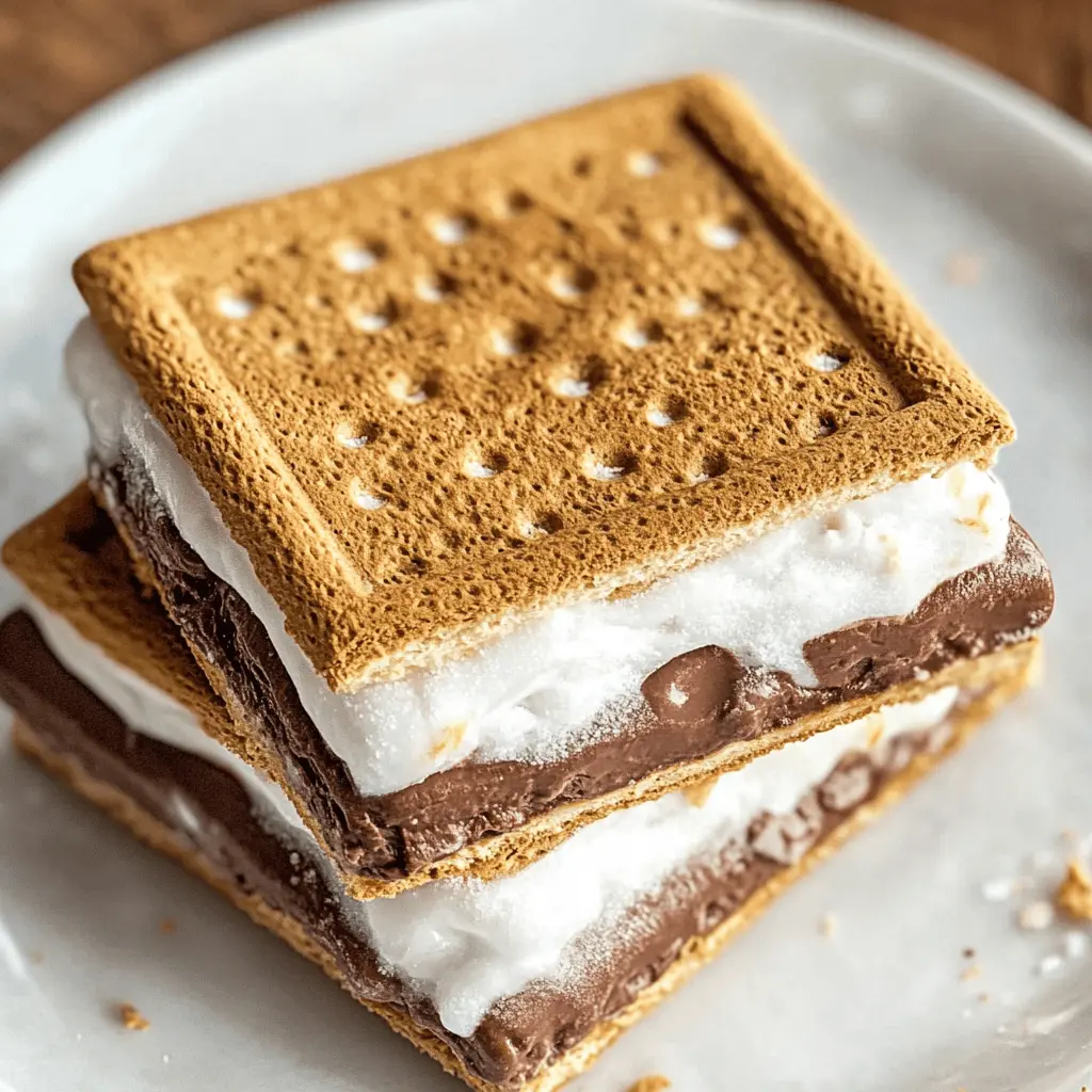 Treat yourself to a delightful dessert with these easy Frozen S'mores! Featuring layers of creamy chocolate, fluffy marshmallows, and crunchy graham crackers, this recipe is perfect for hot summer days or cozy gatherings. Save this pin now to whip up this refreshing treat at your next backyard party or family movie night!
