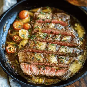 Get ready for a delicious Garlic Butter Skillet Flank Steak that’s sure to impress! This recipe features tender, juicy steak seared to perfection with rich garlic butter flavors. Perfect for a weeknight dinner or special occasion, it’s a simple yet elegant dish that everyone will love. Save this recipe now for an unforgettable meal!
