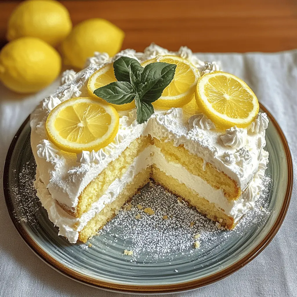 Brighten your dessert table with this delightful Italian Lemon Cream Cake! Made with fluffy layers of lemon-infused sponge and creamy mascarpone, it's the perfect balance of sweet and tangy. This cake is a showstopper for birthdays, celebrations, or a simple family gathering. Save this recipe and impress your guests with a taste of Italy!