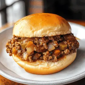 Get ready for a fun twist on a classic favorite! These Philly Cheesesteak Sloppy Joes combine all the rich flavors of a Philly cheesesteak with the ease of a sloppy joe. Packed with tender beef, melted cheese, and sautéed peppers, this dish is perfect for busy weeknights or casual gatherings. Save this recipe to impress your family and friends at your next cookout!