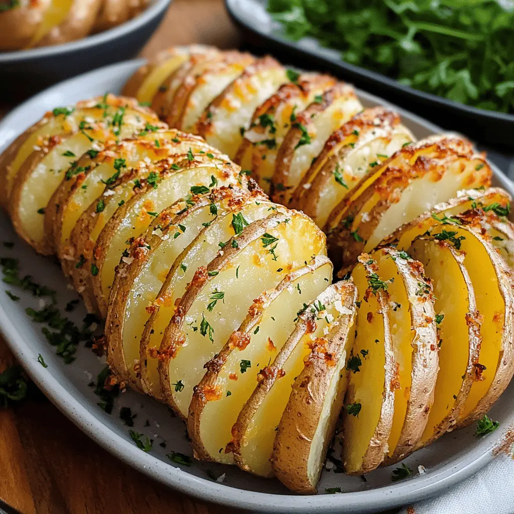 Transform your dinner with these irresistible sliced baked potatoes! Crispy on the outside and tender on the inside, they make a perfect side dish for any meal. Featuring simple ingredients, this recipe allows the natural flavors to shine. Don't forget to save it for special occasions or cozy weeknight dinners!