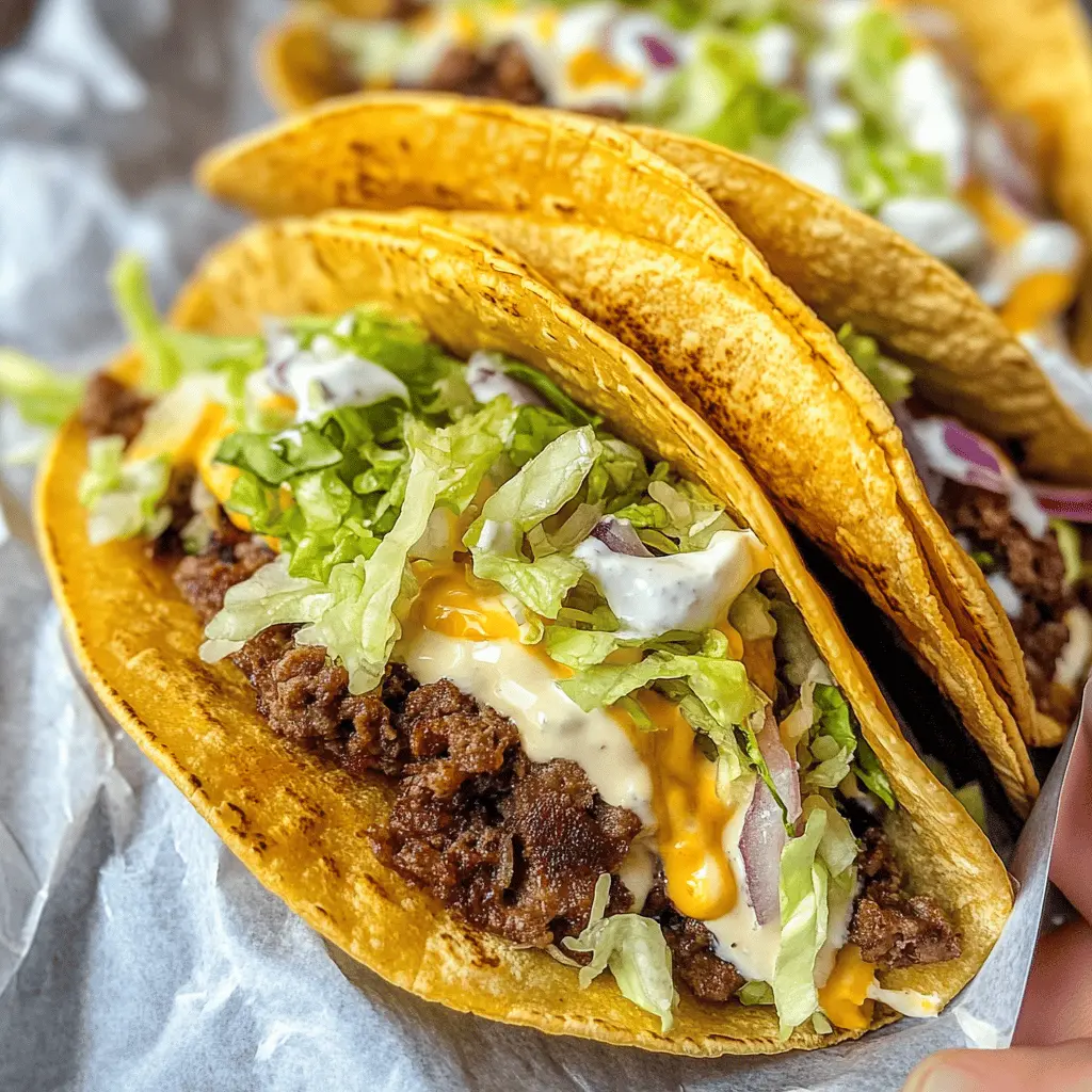 Easy Smash Burger Tacos Recipe