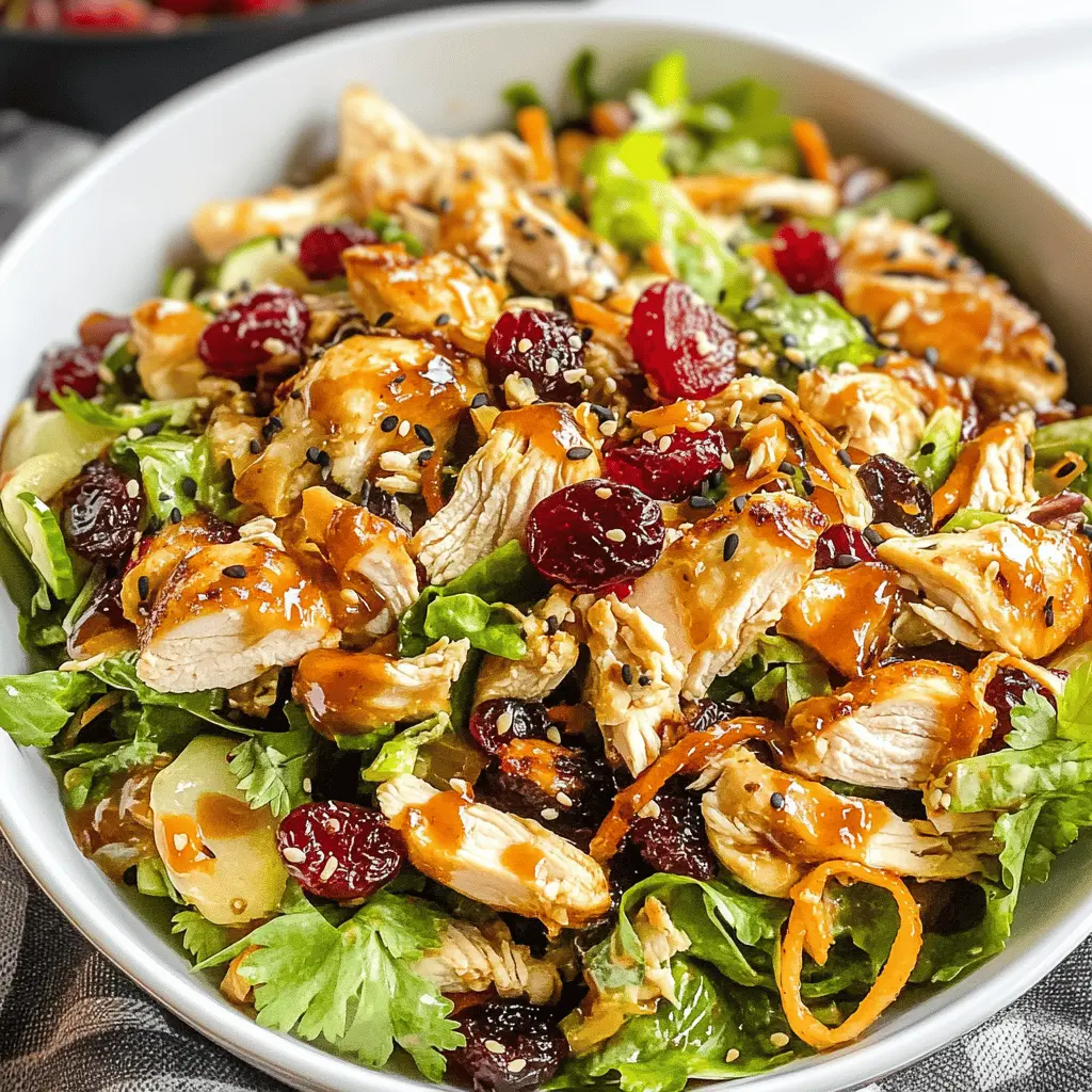 Easy Asian Chicken Cranberry Salad Recipe
