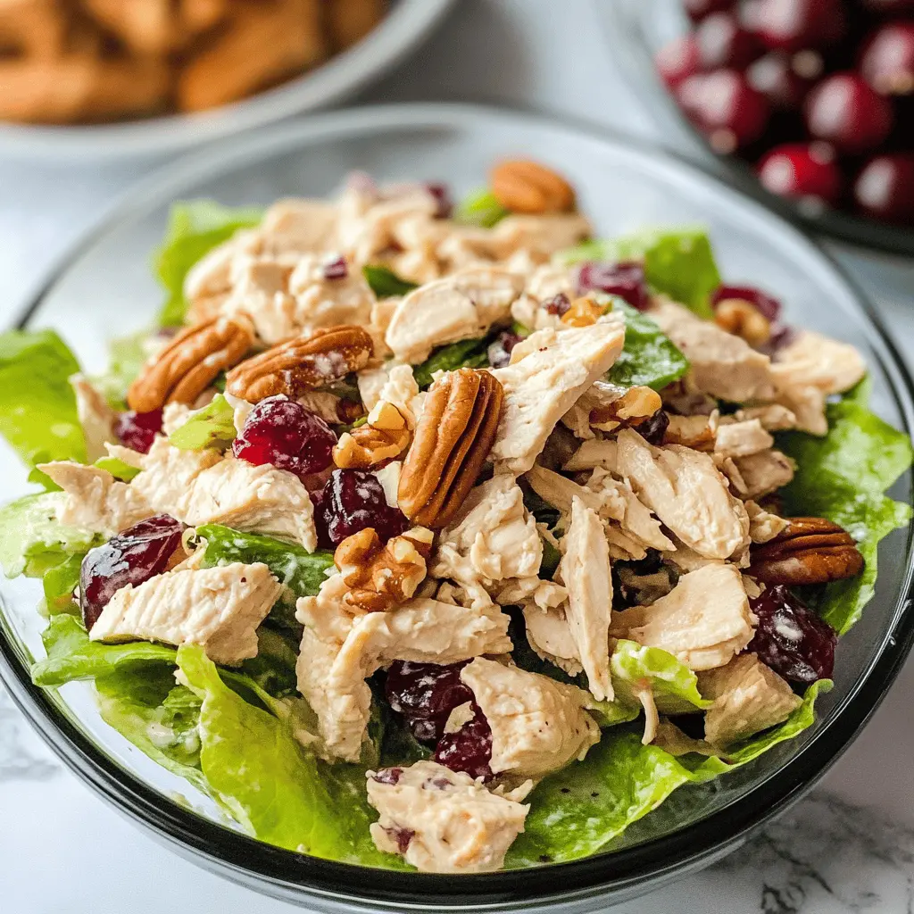Easy Cranberry Pecan Chicken Salad Recipe