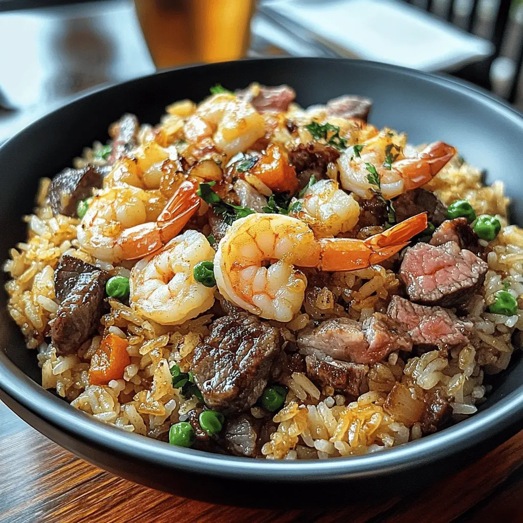 Easy Shrimp and Steak Fried Rice Recipe