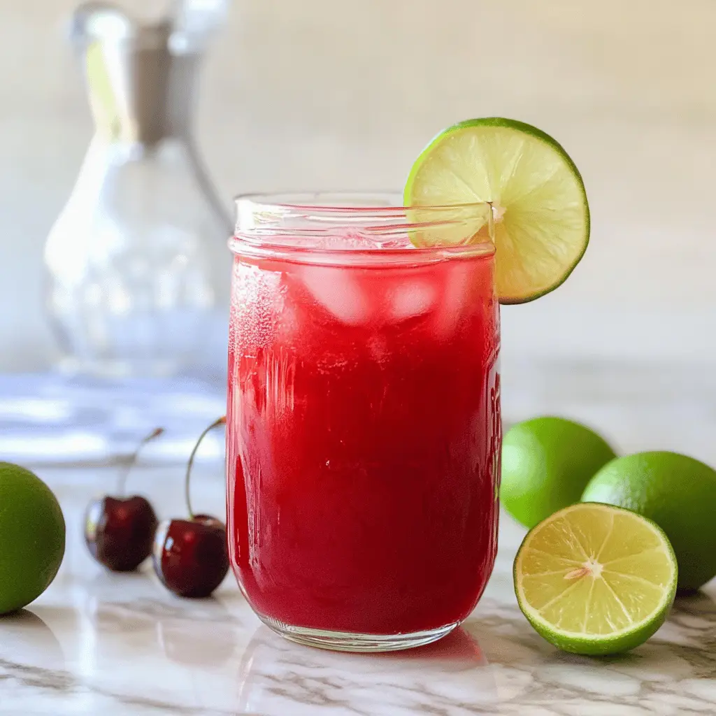 Easy 4-Ingredient Cherry Limeade Recipe