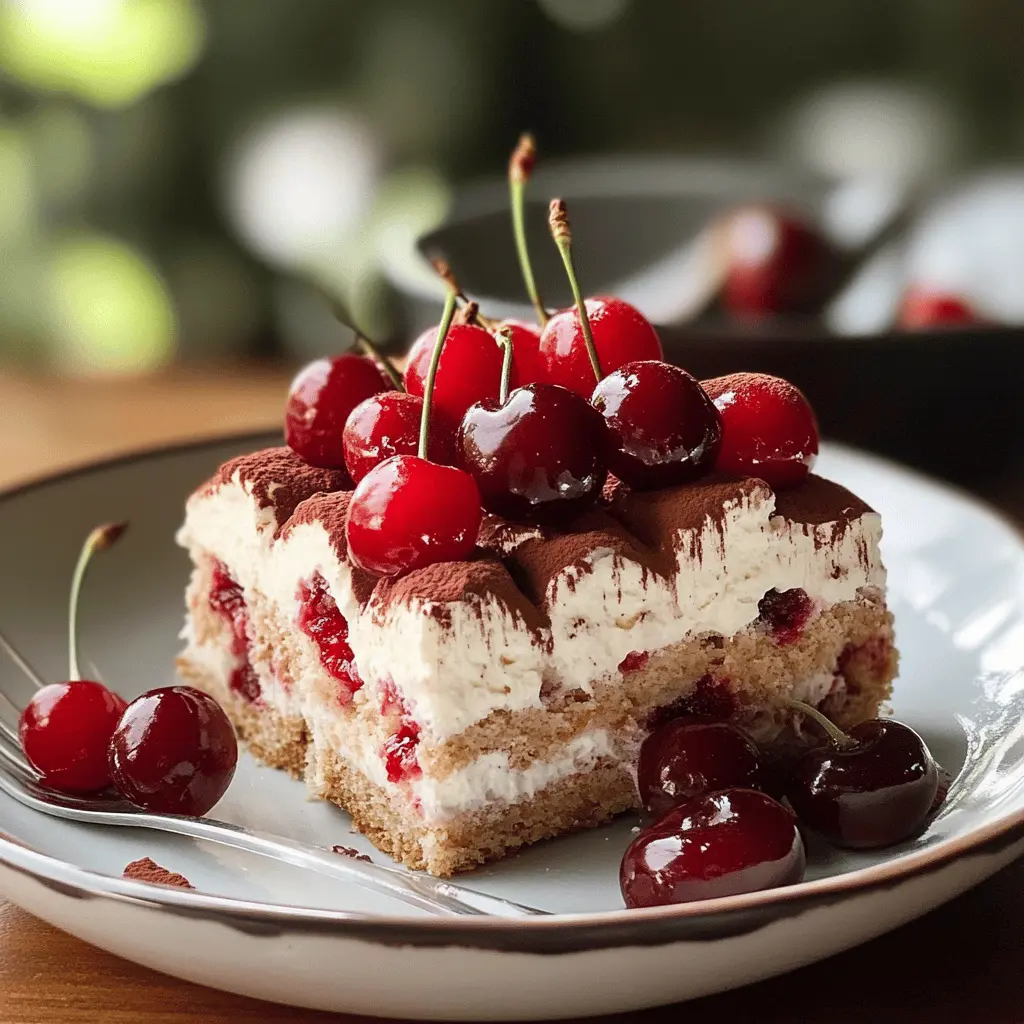 Easy Cherry Amaretto Tiramisu Recipe