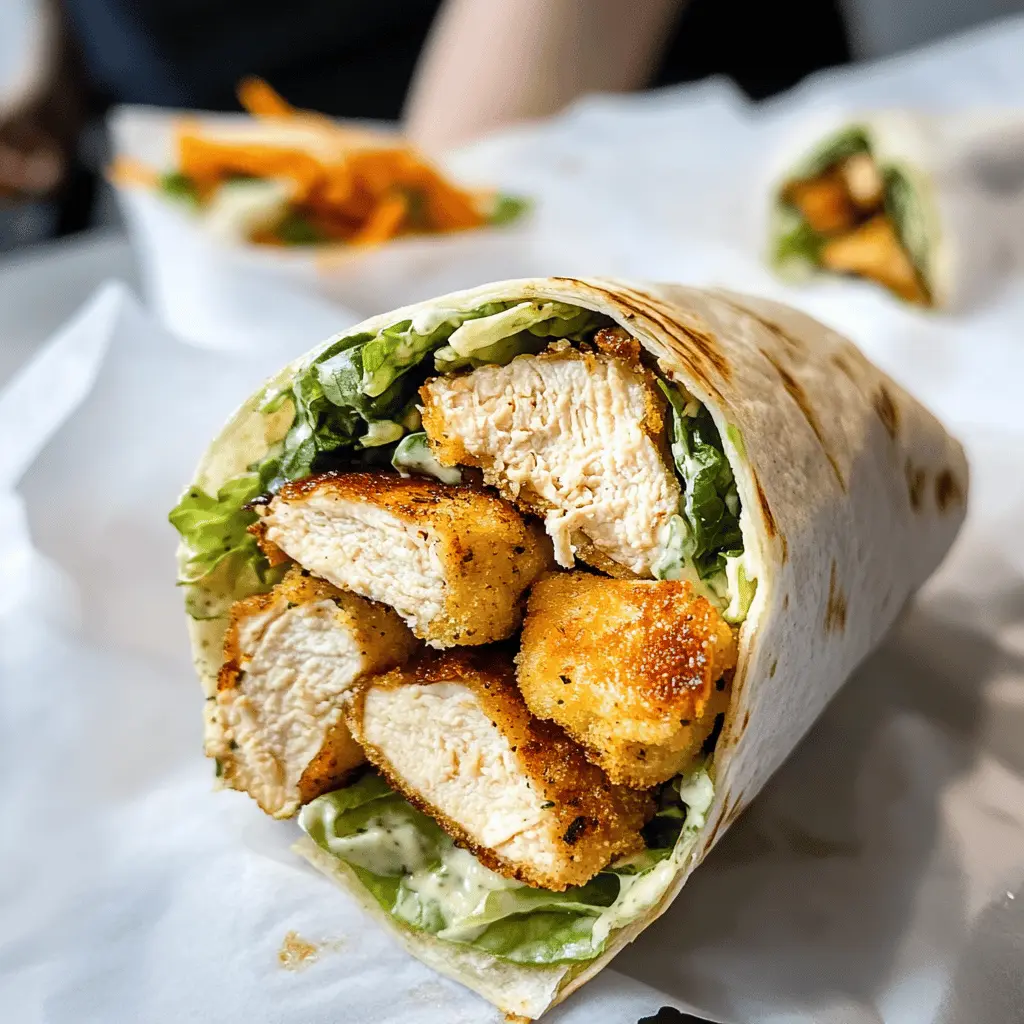 Easy Chicken Caesar Wrap Recipe