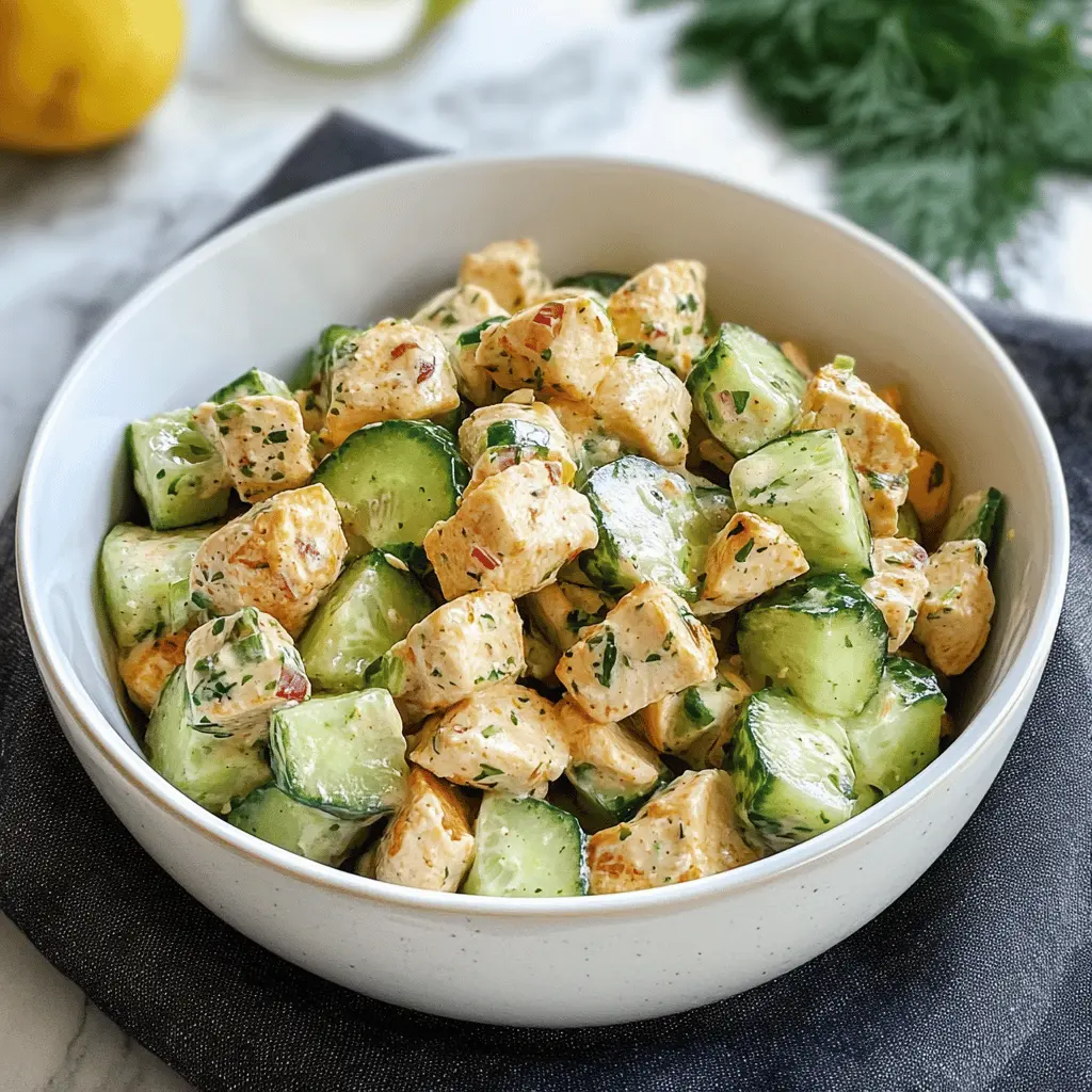 Fresh Cucumber Chicken Salad Recipe for a Healthy Lunch