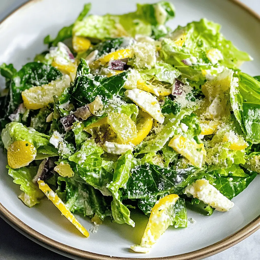 Quick Lemon Parmesan Lettuce Salad Recipe