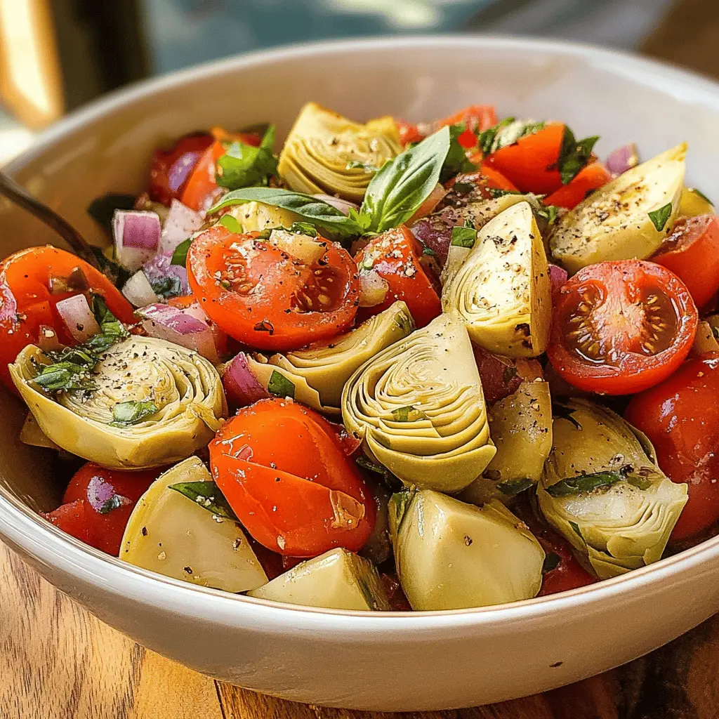 Easy Tuscan Artichoke Tomato Salad Recipe