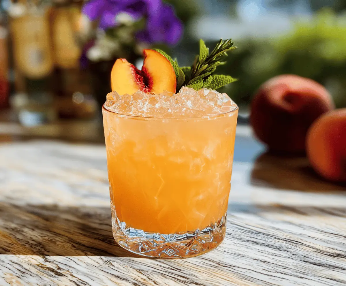 Easy Royal Peach Cocktail Recipe