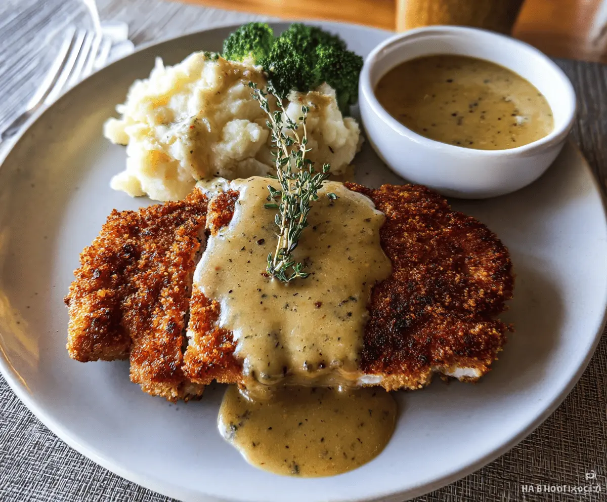 Easy Pork Schnitzel With Creamy Dijon Gravy