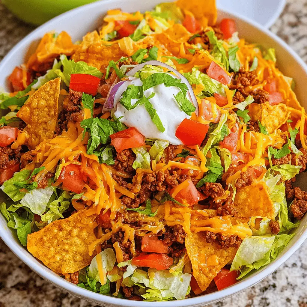 Easy Doritos Taco Salad Recipe for Quick Lunch