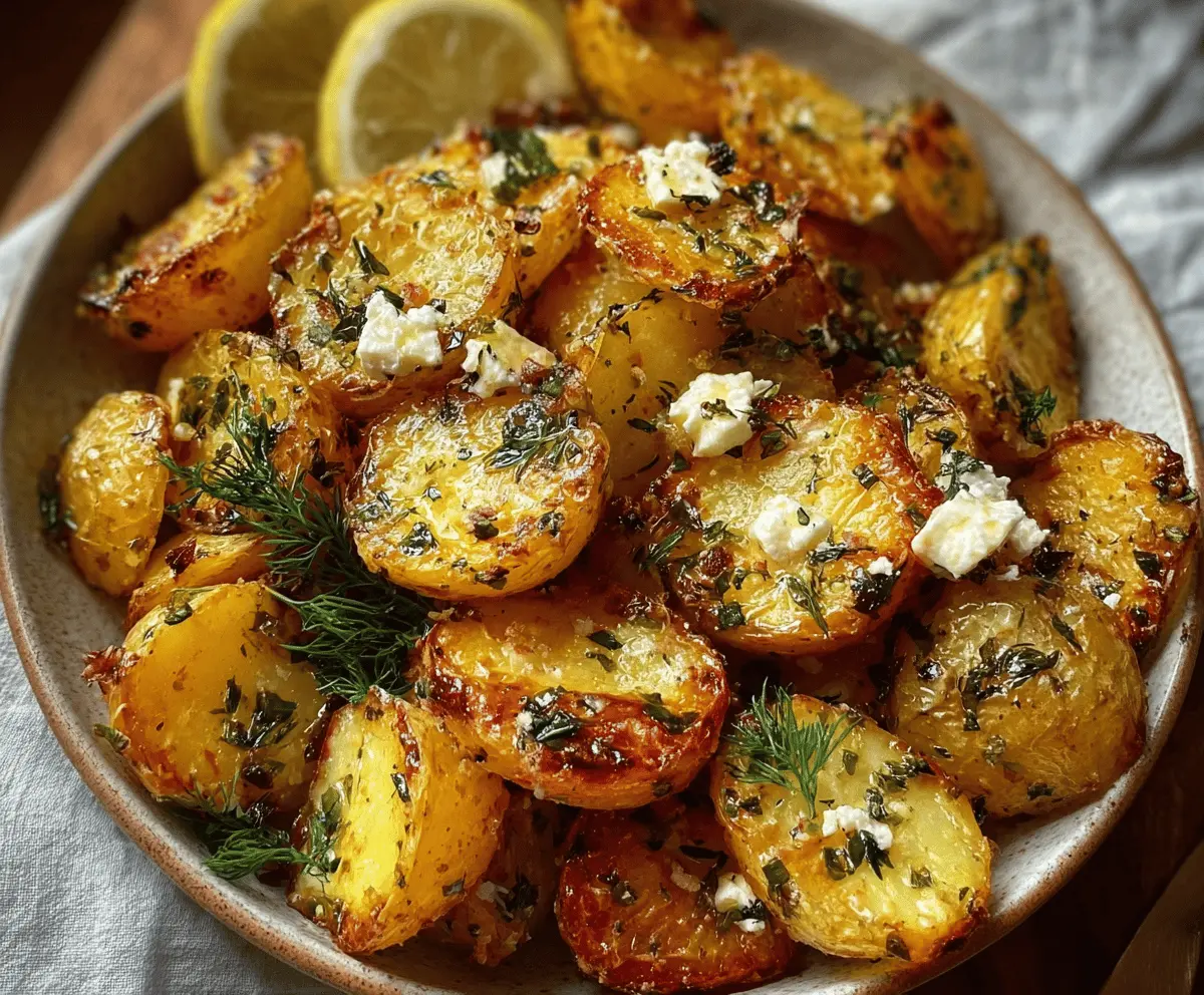 Easy Baked Feta Potatoes Recipe