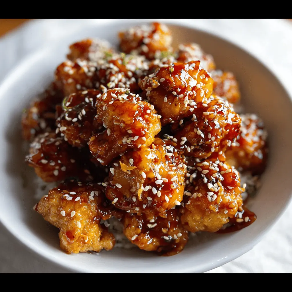 Easy Sticky Sesame Cauliflower Recipe