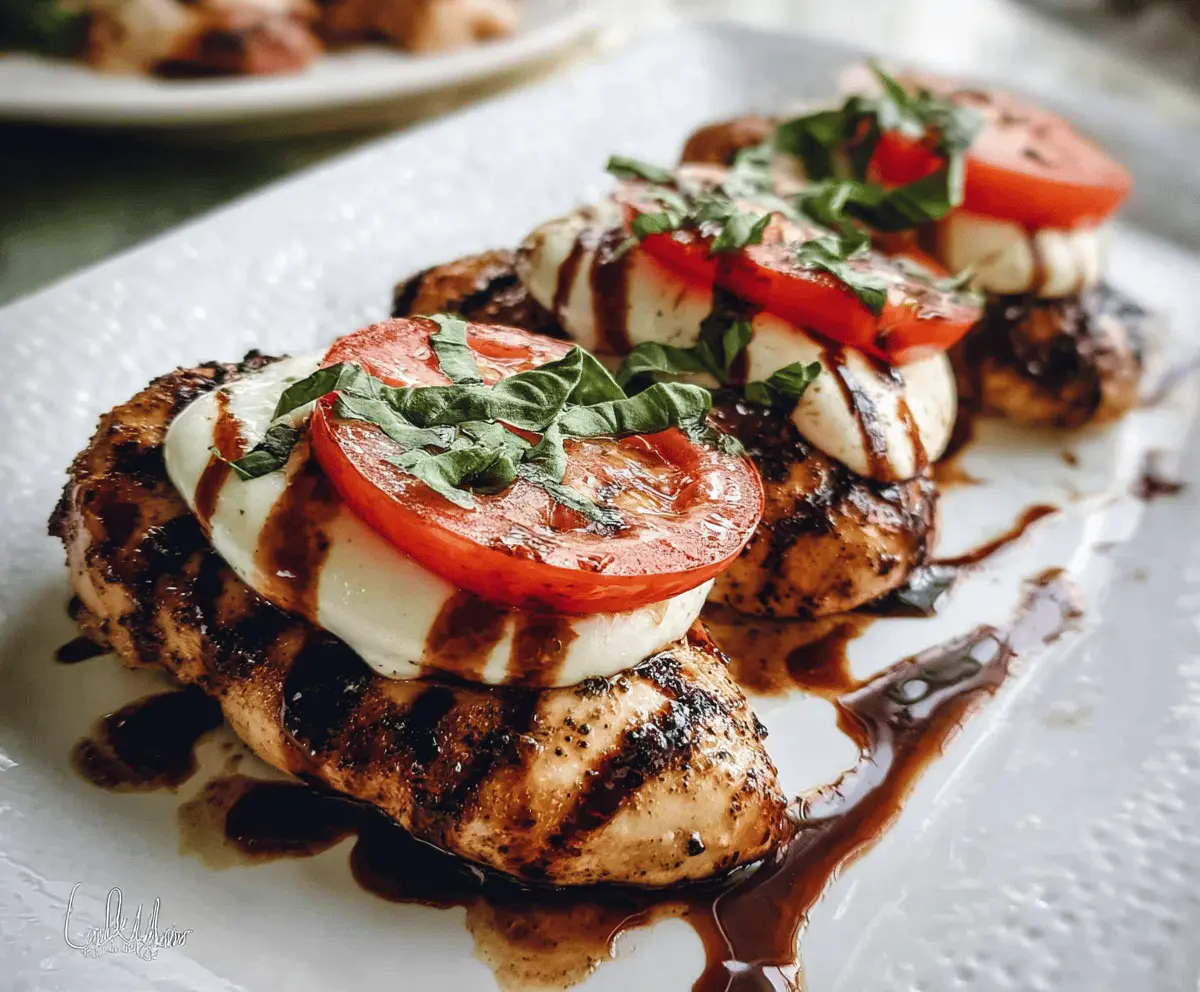 Easy Grilled Chicken Caprese Salad Recipe