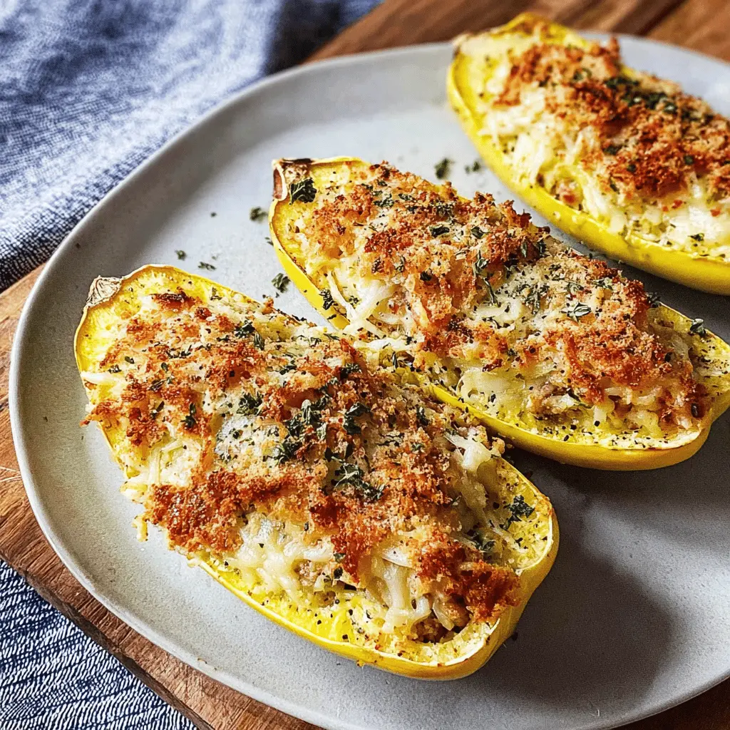 Easy Cheesy Stuffed Yellow Squash Recipe
