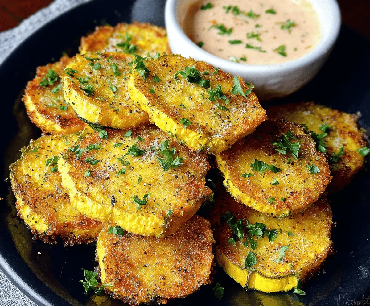 Crispy Air Fried Yellow Squash Recipe