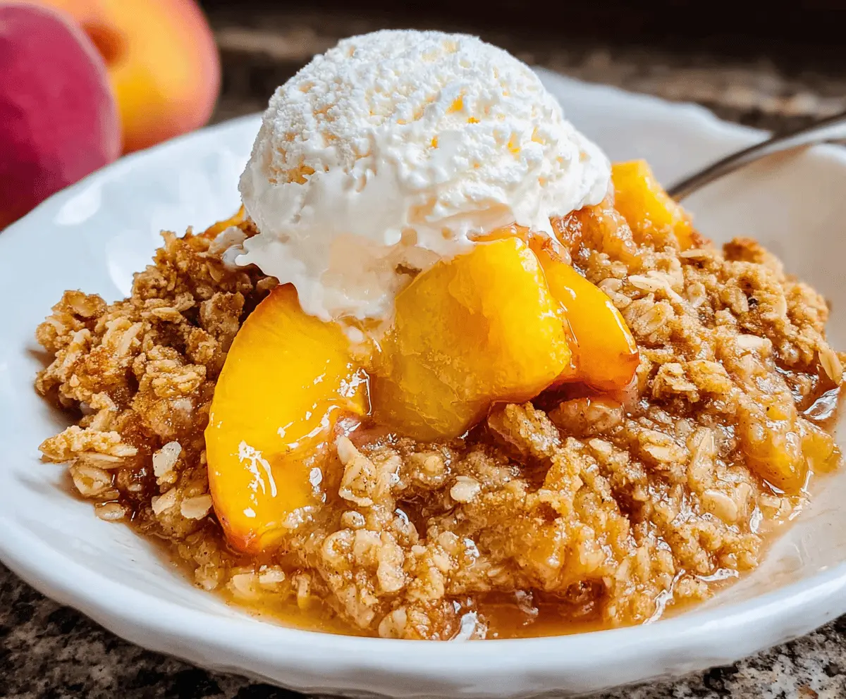 Easy Homemade Peach Crisp Recipe